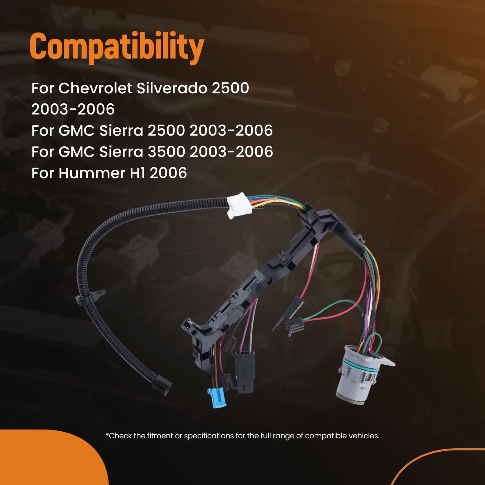 2003-2006 GMC Sierra 2500/3500 Transmission Wiring Harness 29539792 (ENAHBD) image 3