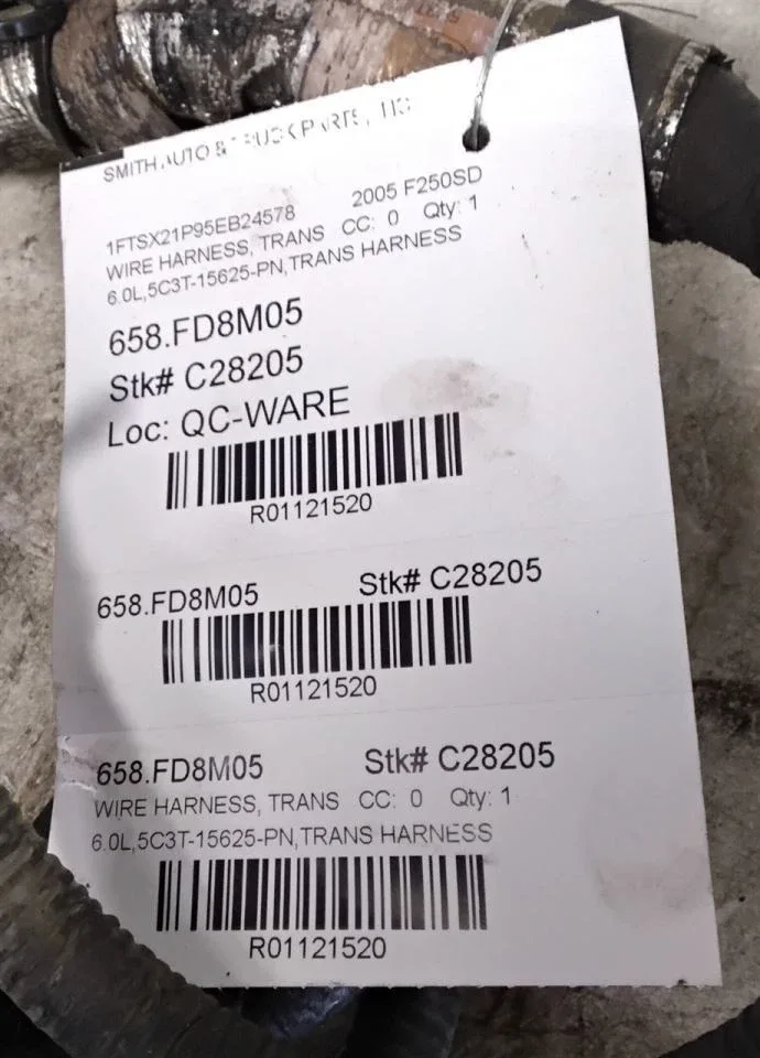 2005 Ford F-250 SD Transmission Wire Harness 5C3T-15625-PN image 2