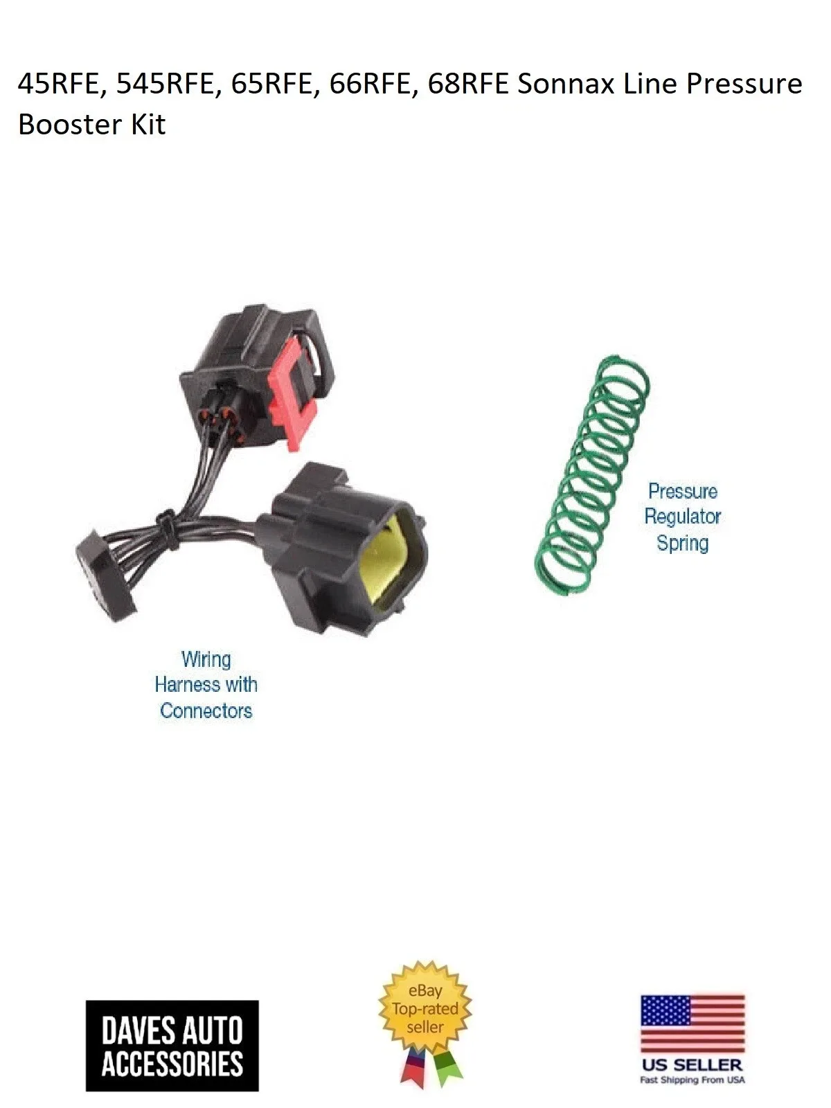 Line Pressure Booster Kit w/Wire Harness for Chrysler RFE Transmission - S72445PK
