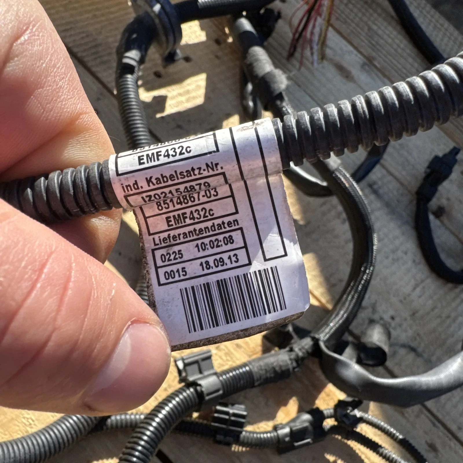 2014-2016 BMW F10 535D N57 xDrive Transmission Wiring Harness OEM image 3