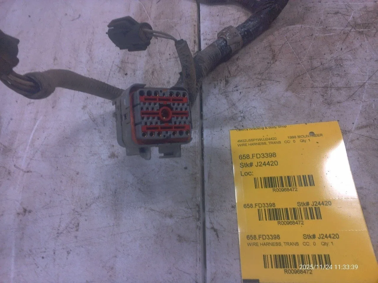 MOUNTNEER 1998 Transmission Wire Harness 968472 image 4