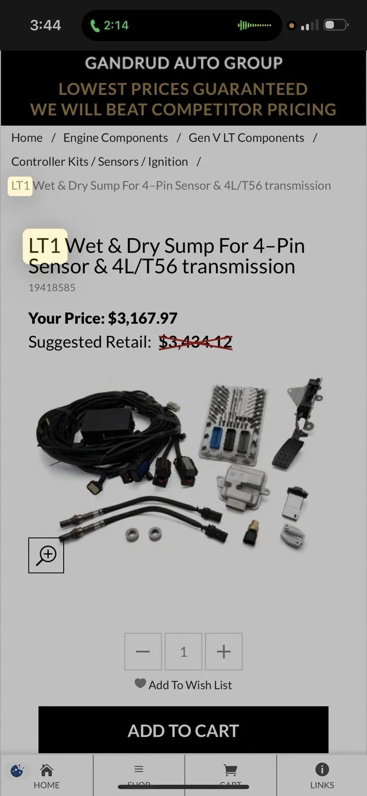 LT1 Wiring Harness 19418585 for 4-Pin Sensor & 4L/T56 Transmission image 2