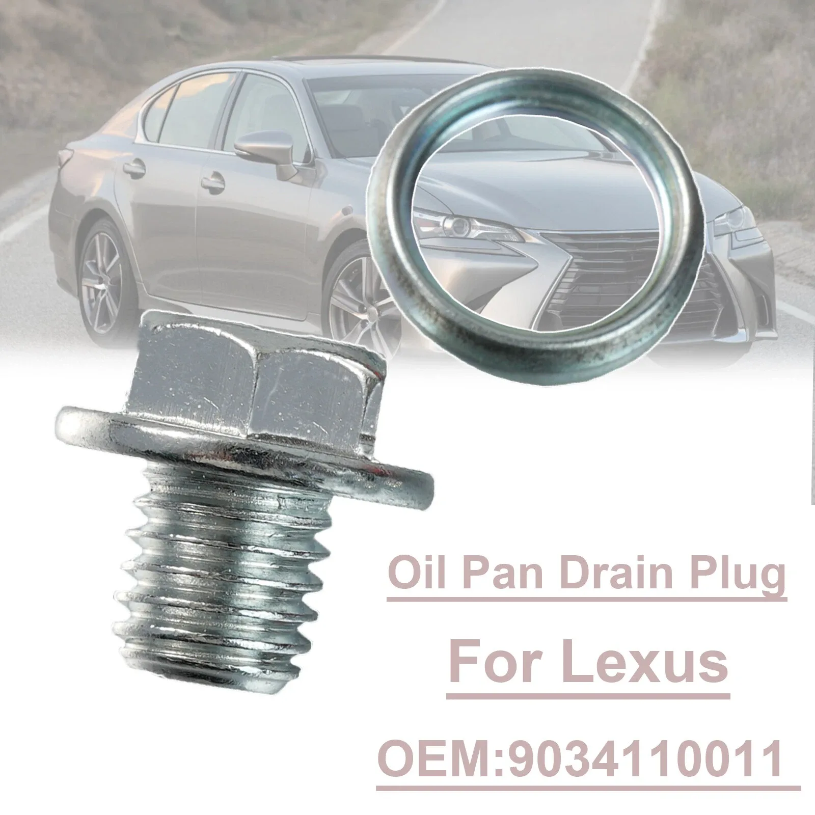 Oil Pan Drain Plug 108I51891EFUS for Toyota Corolla, Lexus GS / GX image 3