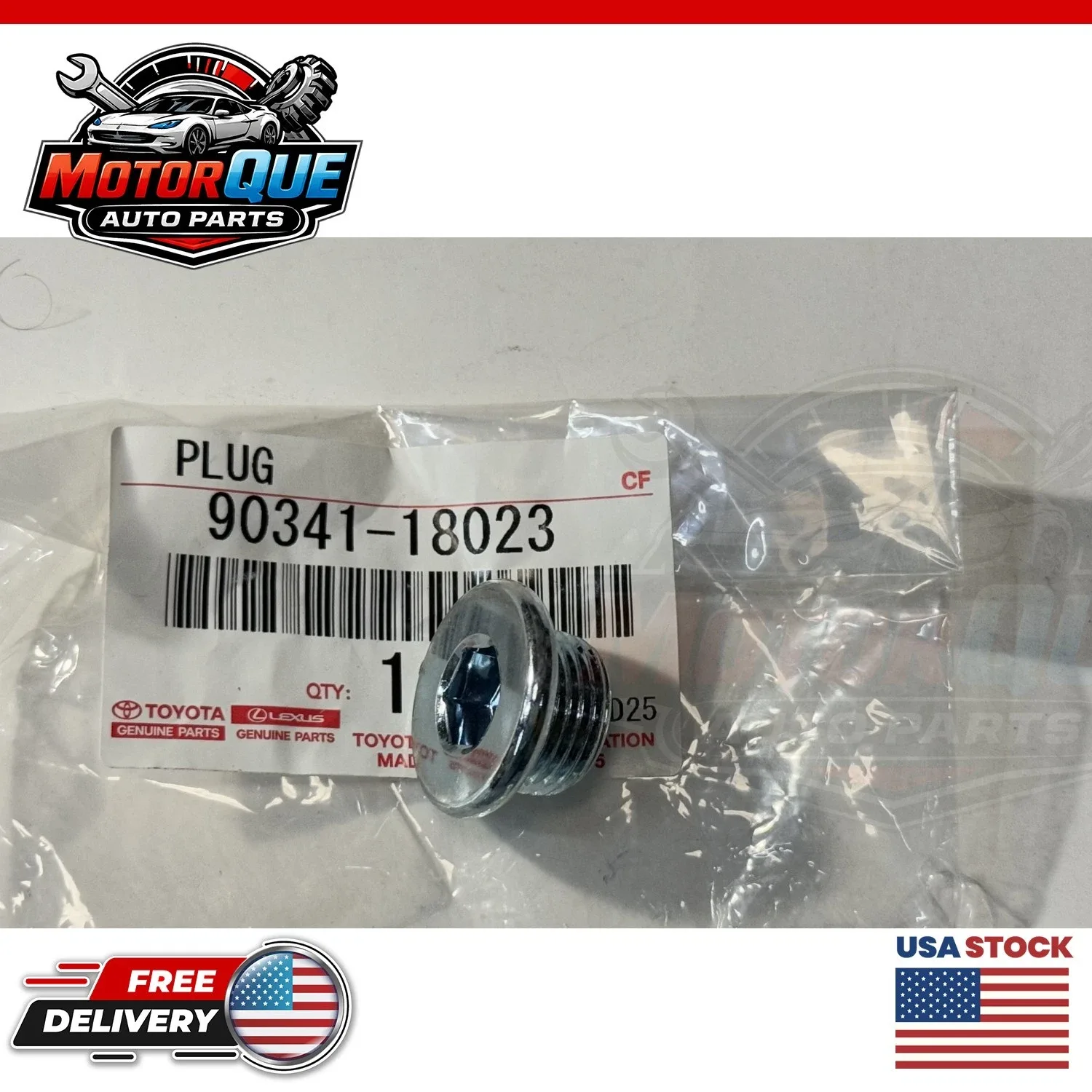 Genuine Toyota Lexus Plug 90341-18023 Screw Avalon Camry Crown Prius ES350 GX550