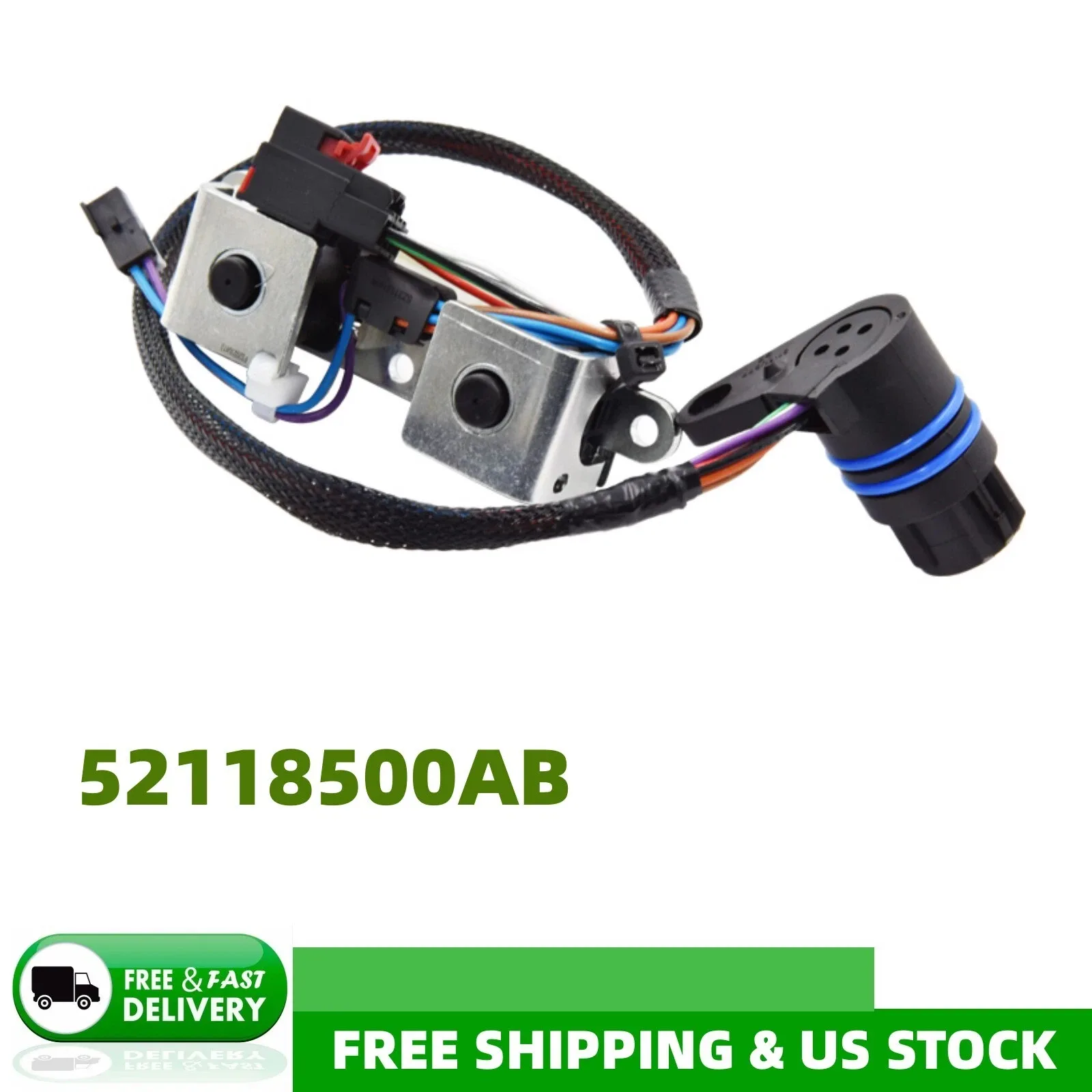 48RE 46RE Automatic Transmission Solenoids Set Wire Harness 52118500AB For Dodge image 3
