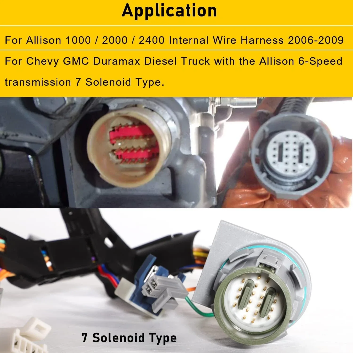 2006-2009 Allison 6-Speed 7-Solenoid Internal Wire Harness MPN 94S1569 image 4