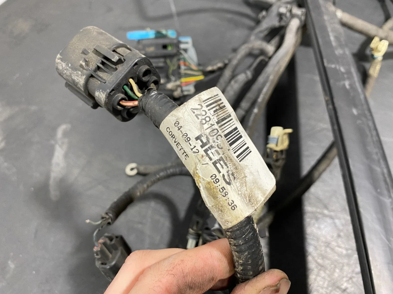 2012 Chevrolet Corvette C6 Manual Transmission Wiring Harness MPN 22810991 image 4