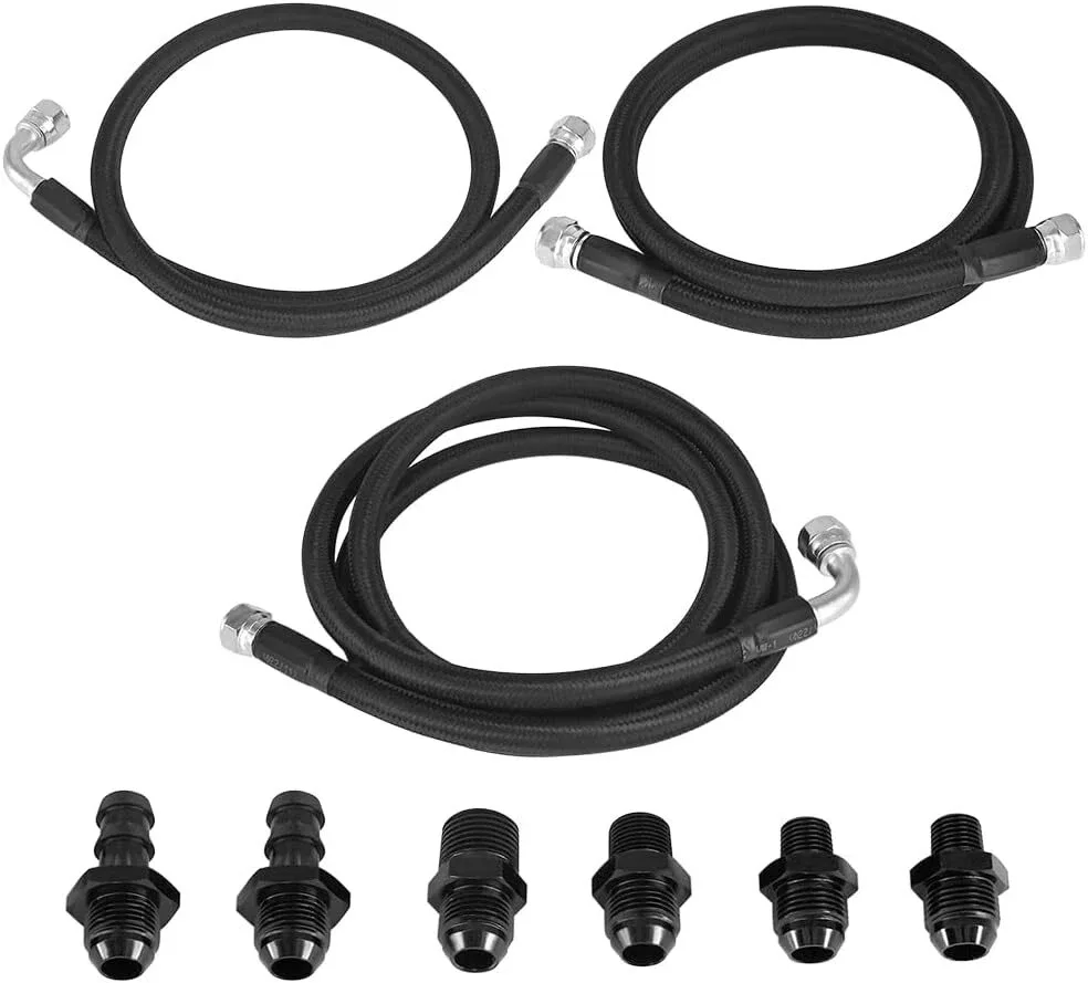 1996-2002 Dodge Ram 5.9L Cummins 47RE Transmission Cooler Lines Kit (SS)