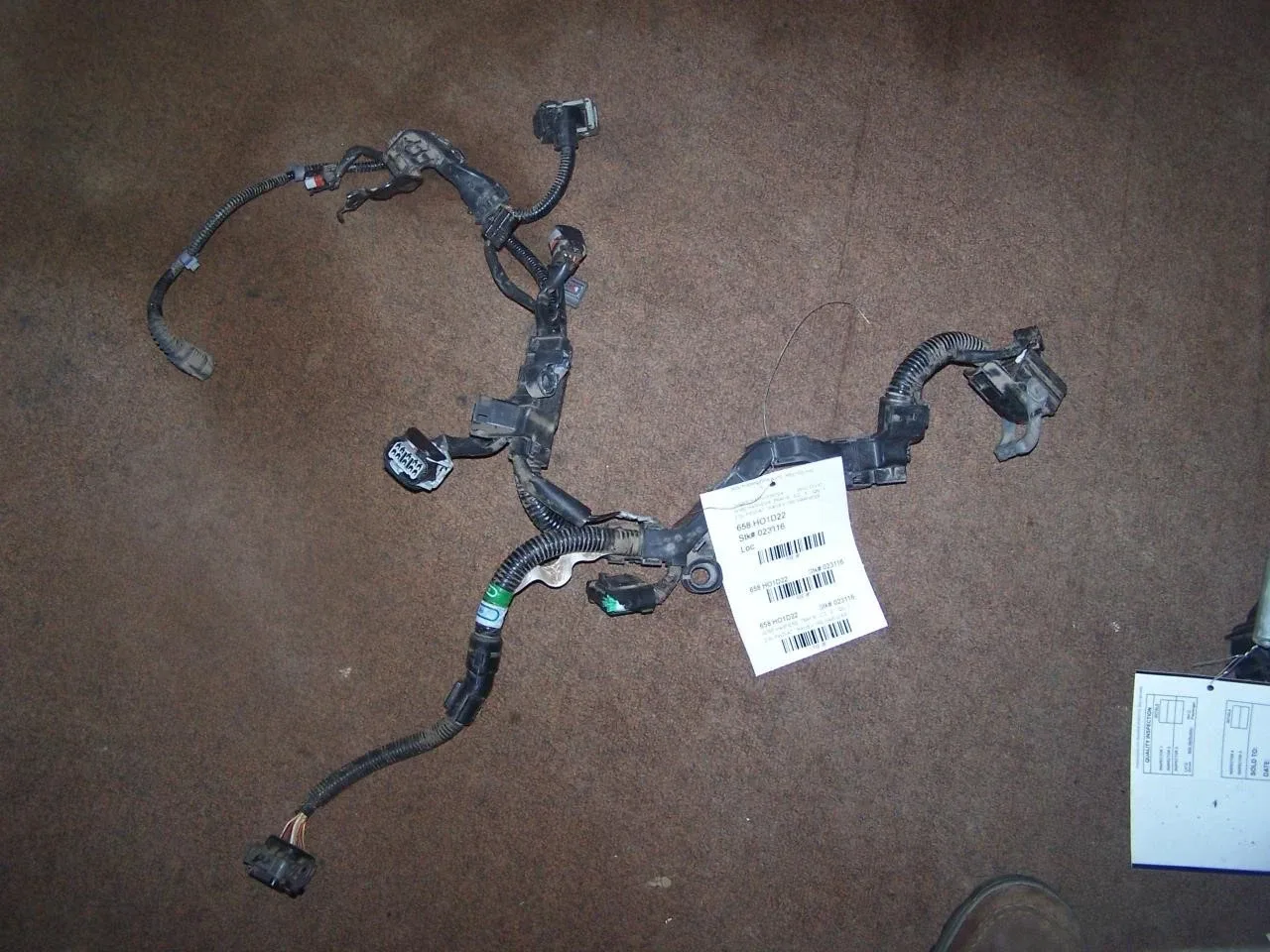 2022 Honda Civic Transmission Wire Harness ID Tag 26150-65D-A201-A