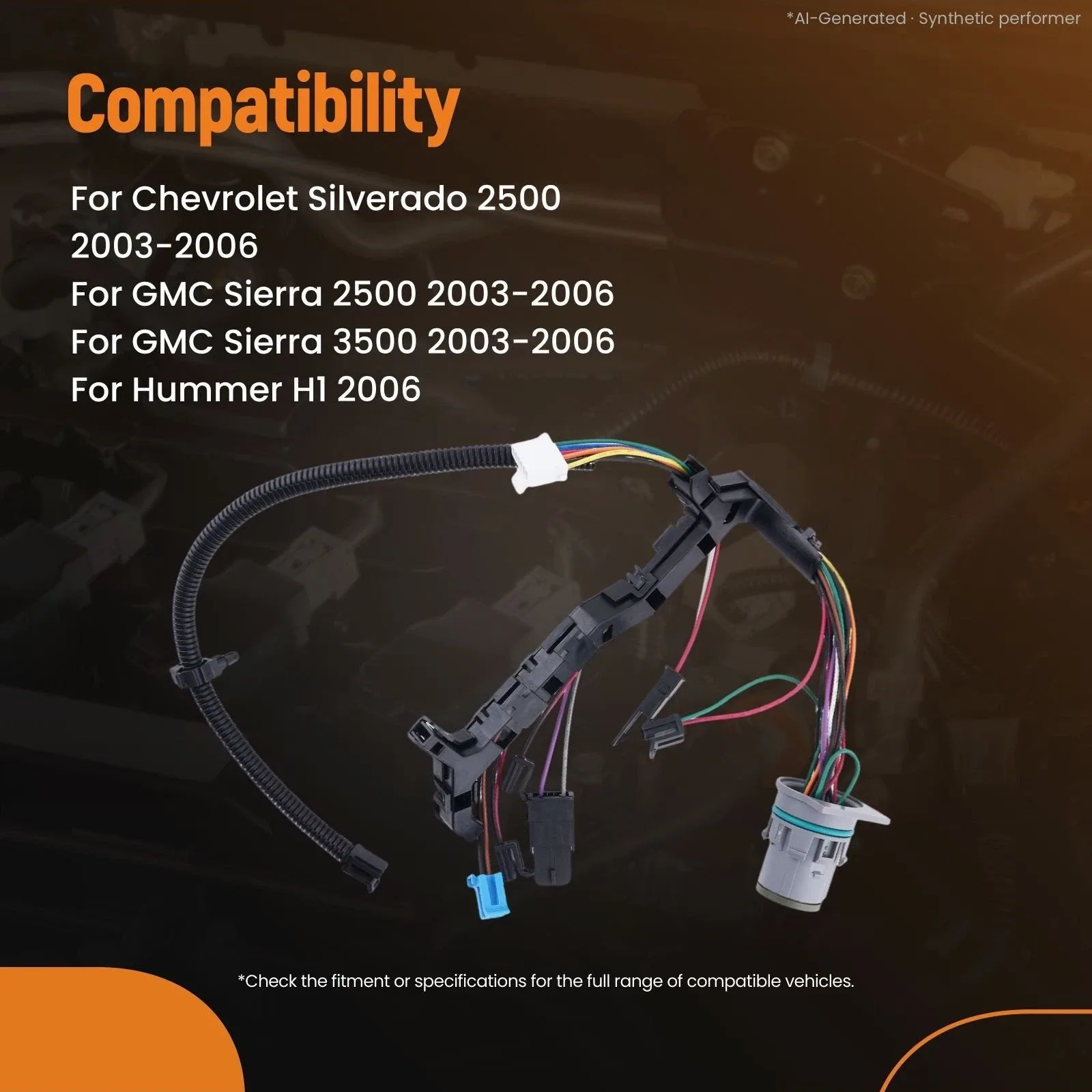 2003-2006 Chevy Silverado 2500/3500 Auto Transmission Wire Harness - GZ4CF7 image 3