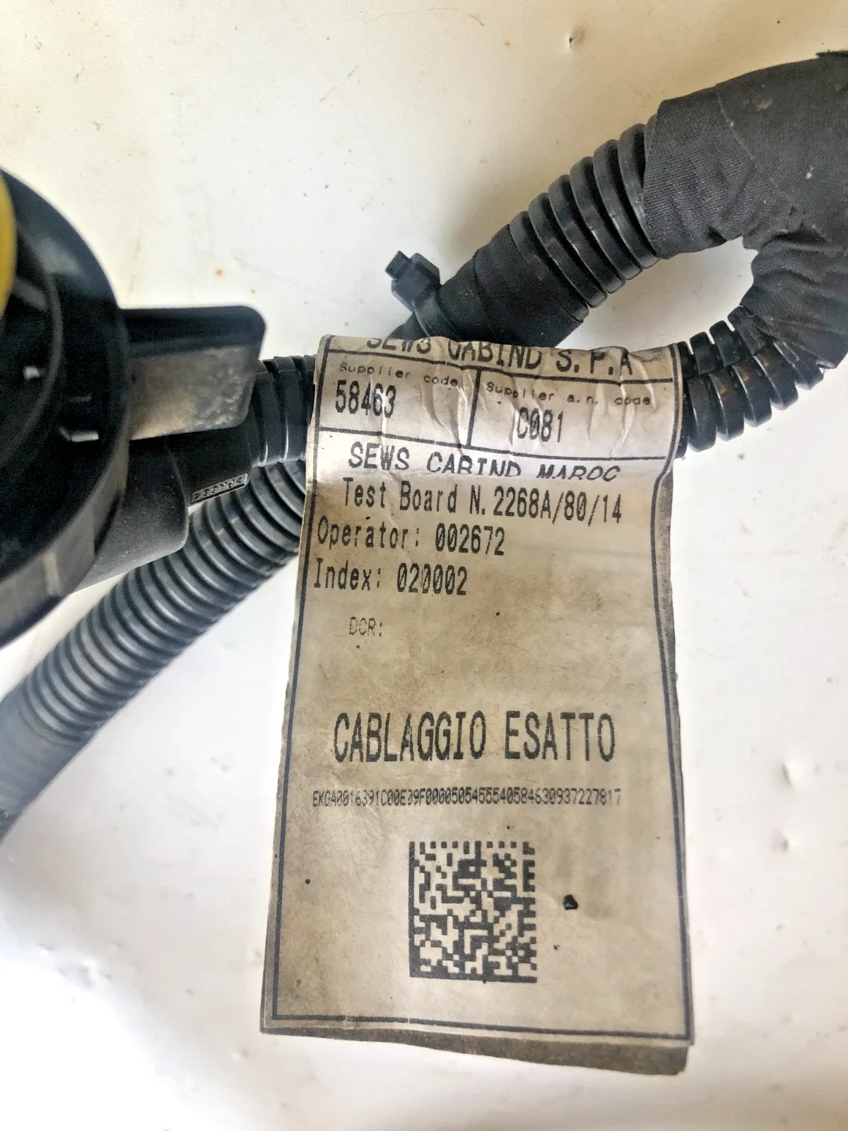 2017-2019 Alfa Romeo Giulia 2.0 AWD Transmission Wiring Harness Plug image 2