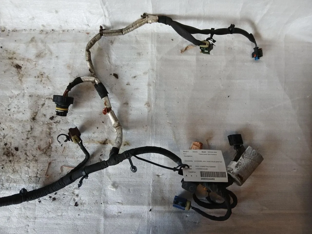 2015 Ram 1500 3.0L EcoDiesel Transmission Wiring Harness - 658.CH8M15 image 2