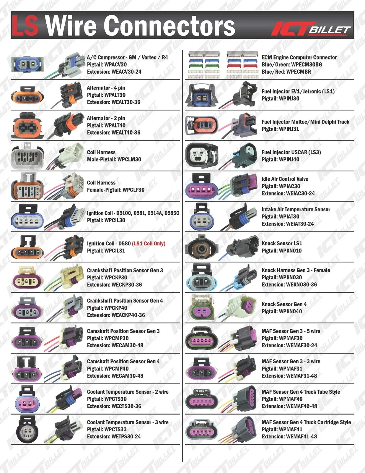 4L80-E 11-Wire Connector Pigtail for 4.8/5.3/6.0 Turbo-Hydramatic CA-WPTRA38 image 4