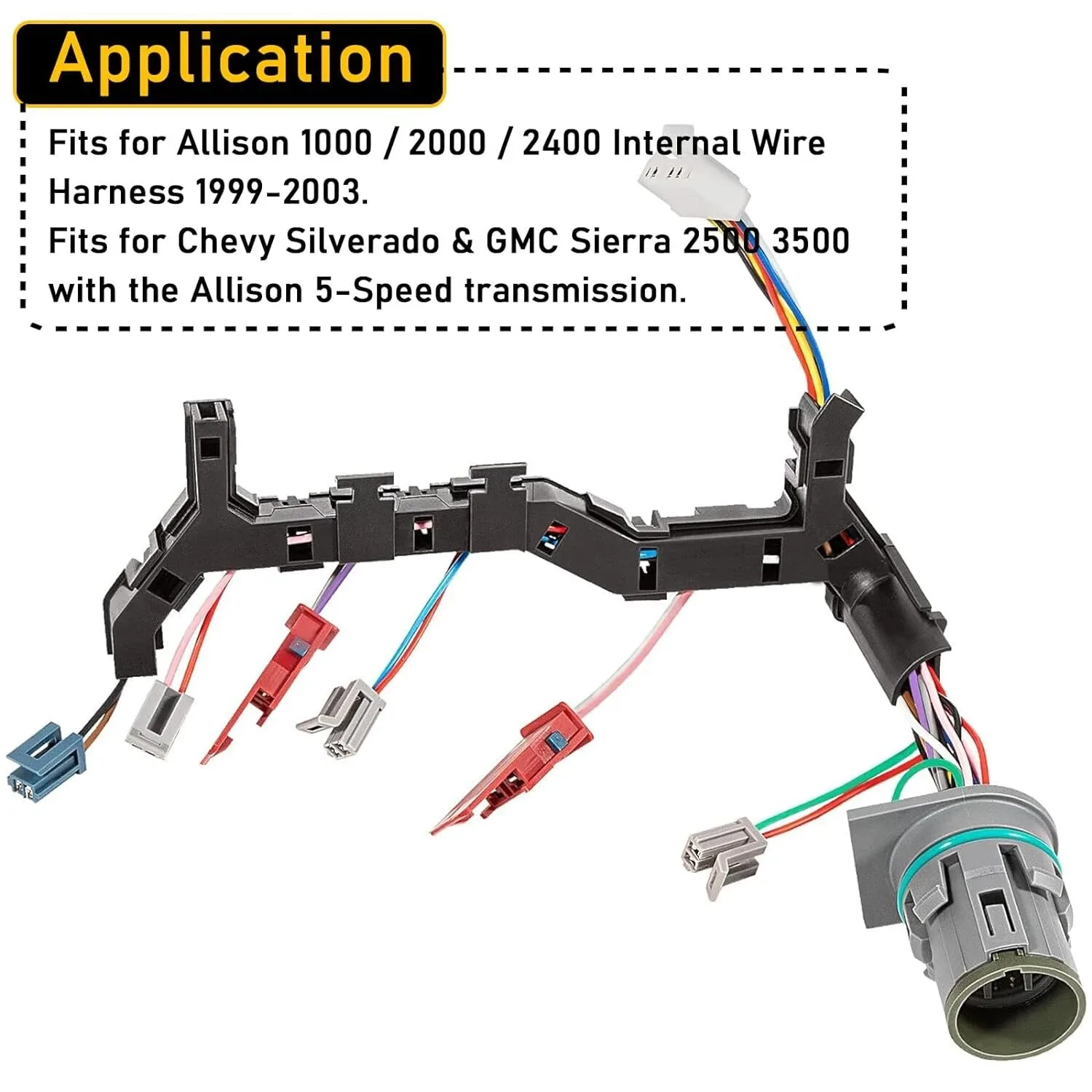 1999-2003 Chevy Silverado Allison 1000 Internal Wiring Harness 350-0072 image 3