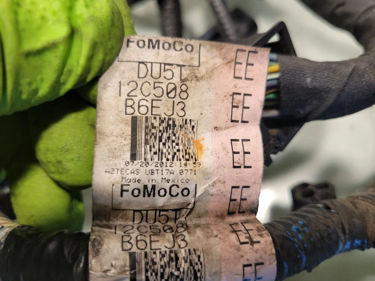 2013 Ford Fusion Transmission Wire Harness DU5T 12C508 image 3