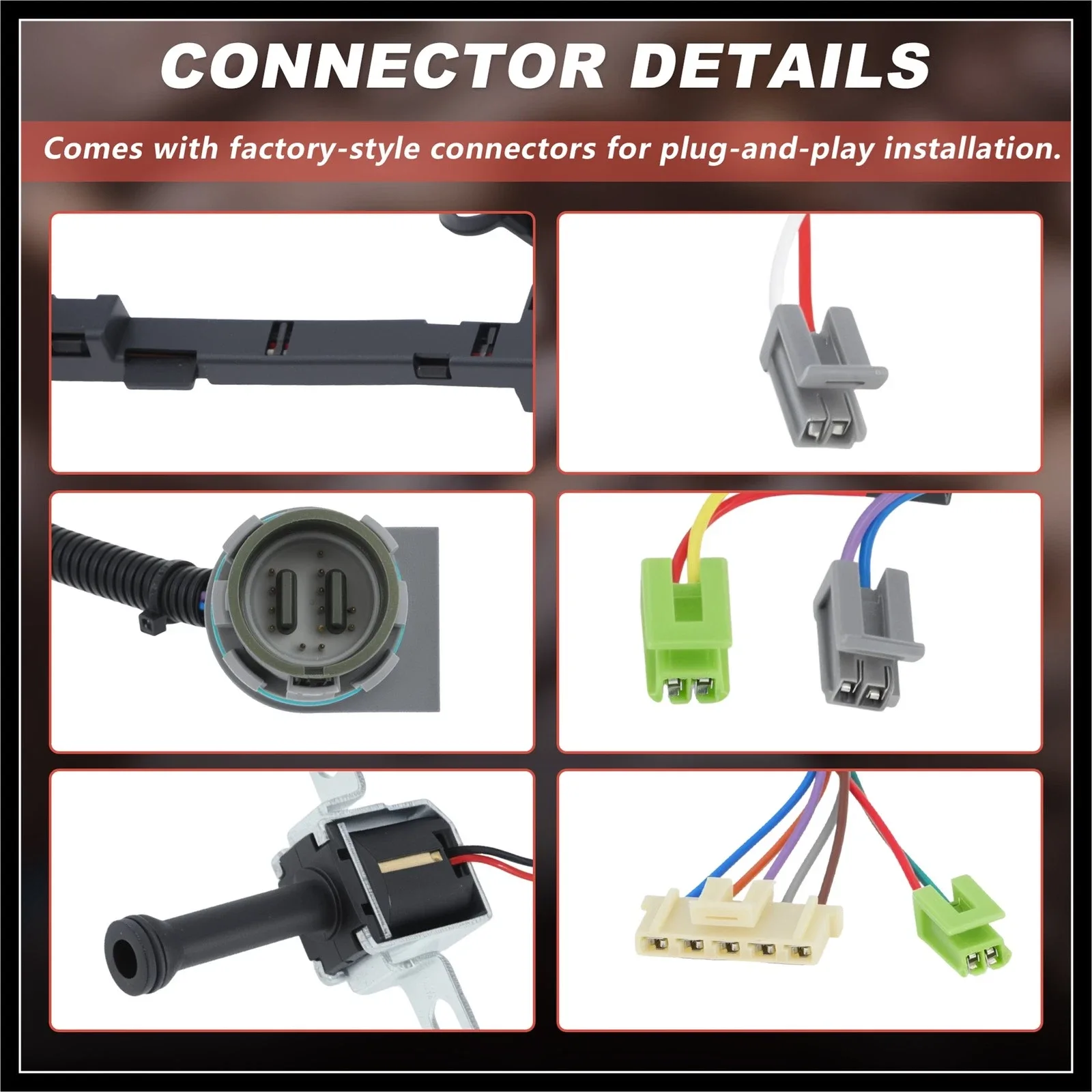 4L60E / 4L65E Transmission Internal Wire Harness w/TCC Solenoid - 350-0061 image 4
