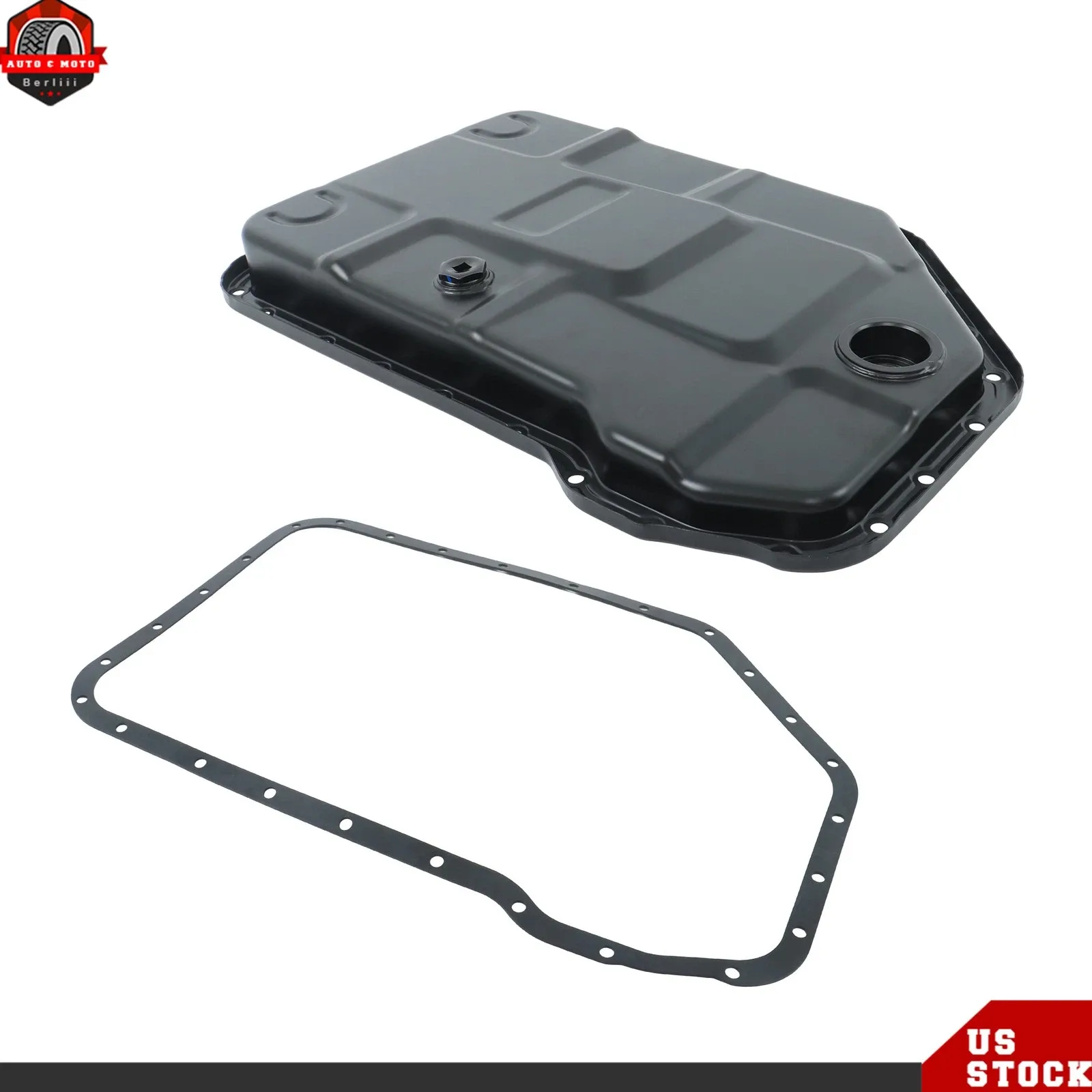 For Audi A4 1996-2005 Auto Transmission Oil Pan w/ Drain Plug & Gasket 01V321359