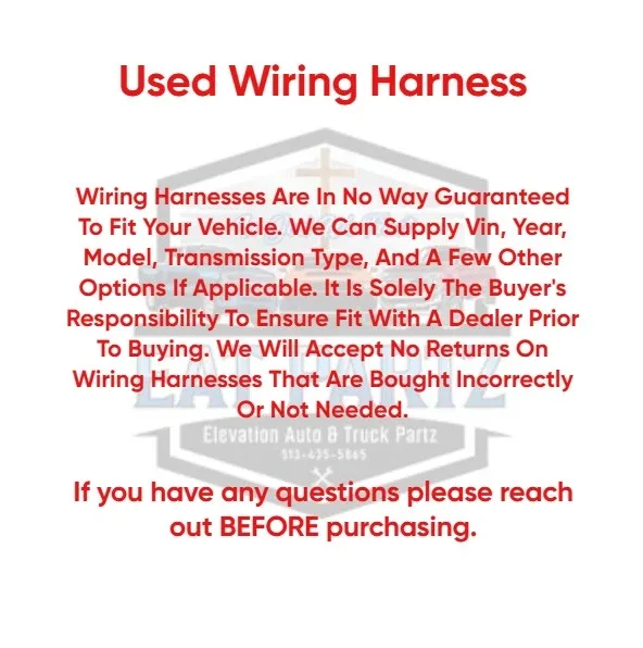 2021 RAM 2500 68RFE 4x4 Transmission Wire Harness Used OEM image 3