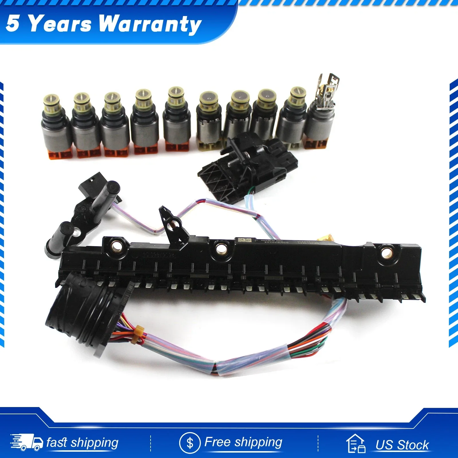 9HP48 Transmission Solenoid with Harness Kit 9‑Speed For Landrover Range CRV MDX