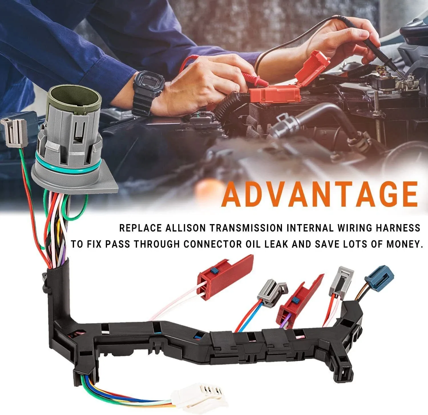 29541371 6 Solenoid Wire Harness For 1999-03 GM Chevy Duramax Allison 1000 2000 image 2