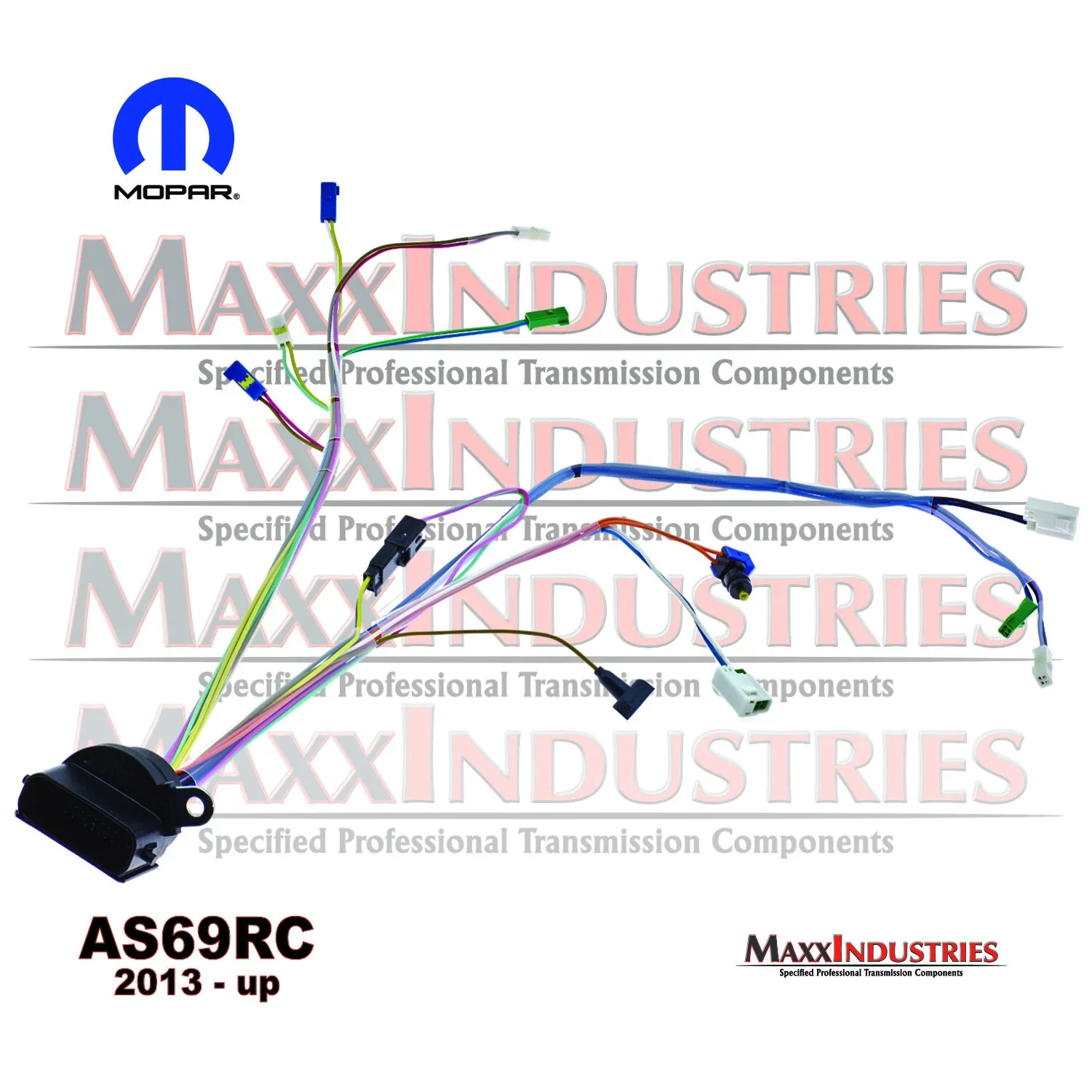 AS69RC RAM Transmission Solenoid Wire Harness Black Connector Genuine Mopar OEM image 2