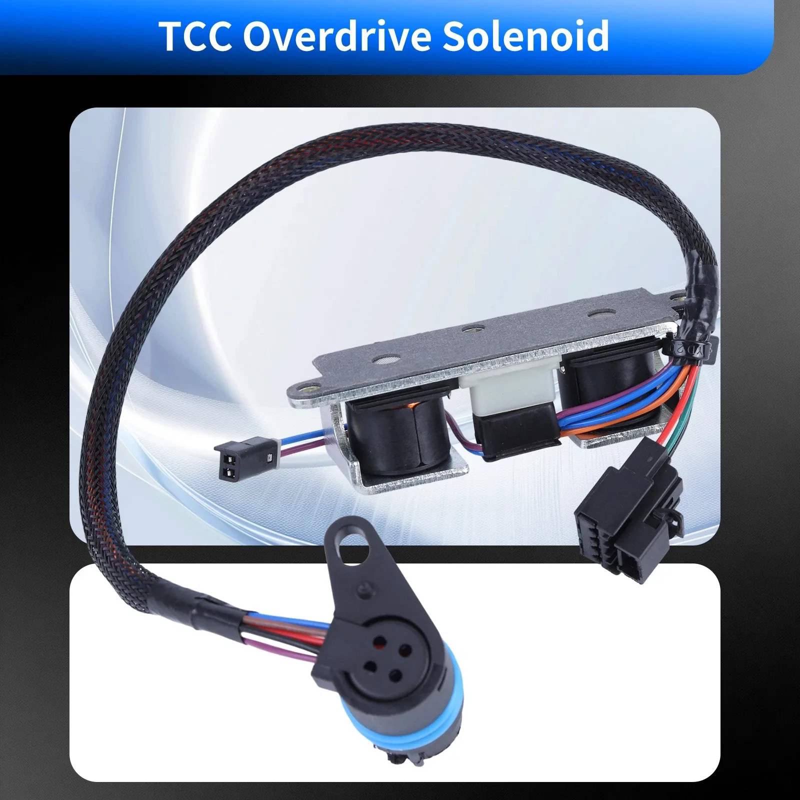 For A500 A518 42RE 44RE 46RE 47RE TCC Lock-Up Overdrive Solenoid w/ Wire Harness image 4
