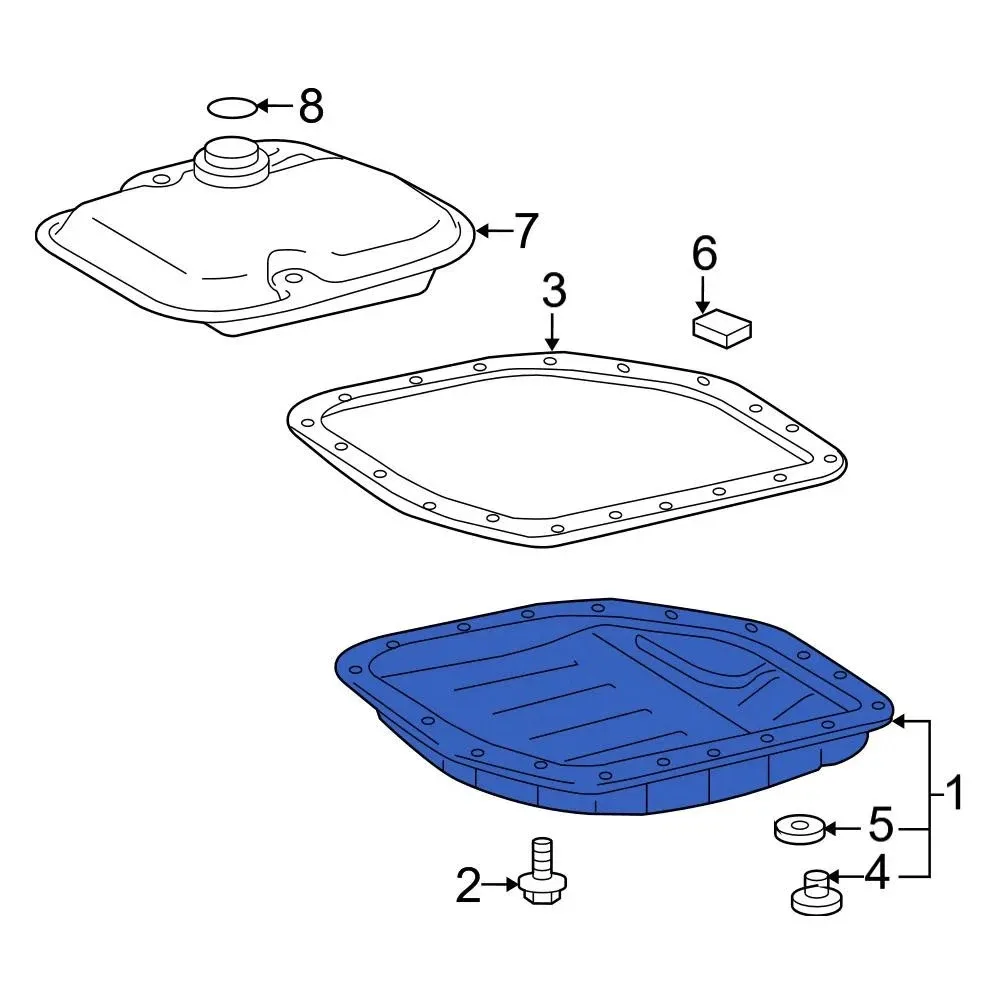 For Toyota Corolla 2009-2016 Toyota 3510652020 Transmission Oil Pan image 2