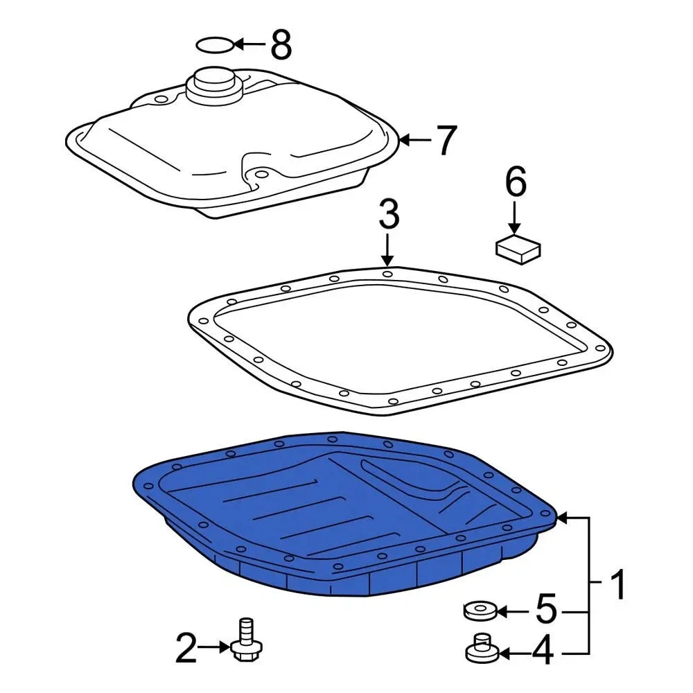 For Toyota Corolla 2009-2016 Toyota 3510652020 Transmission Oil Pan image 3