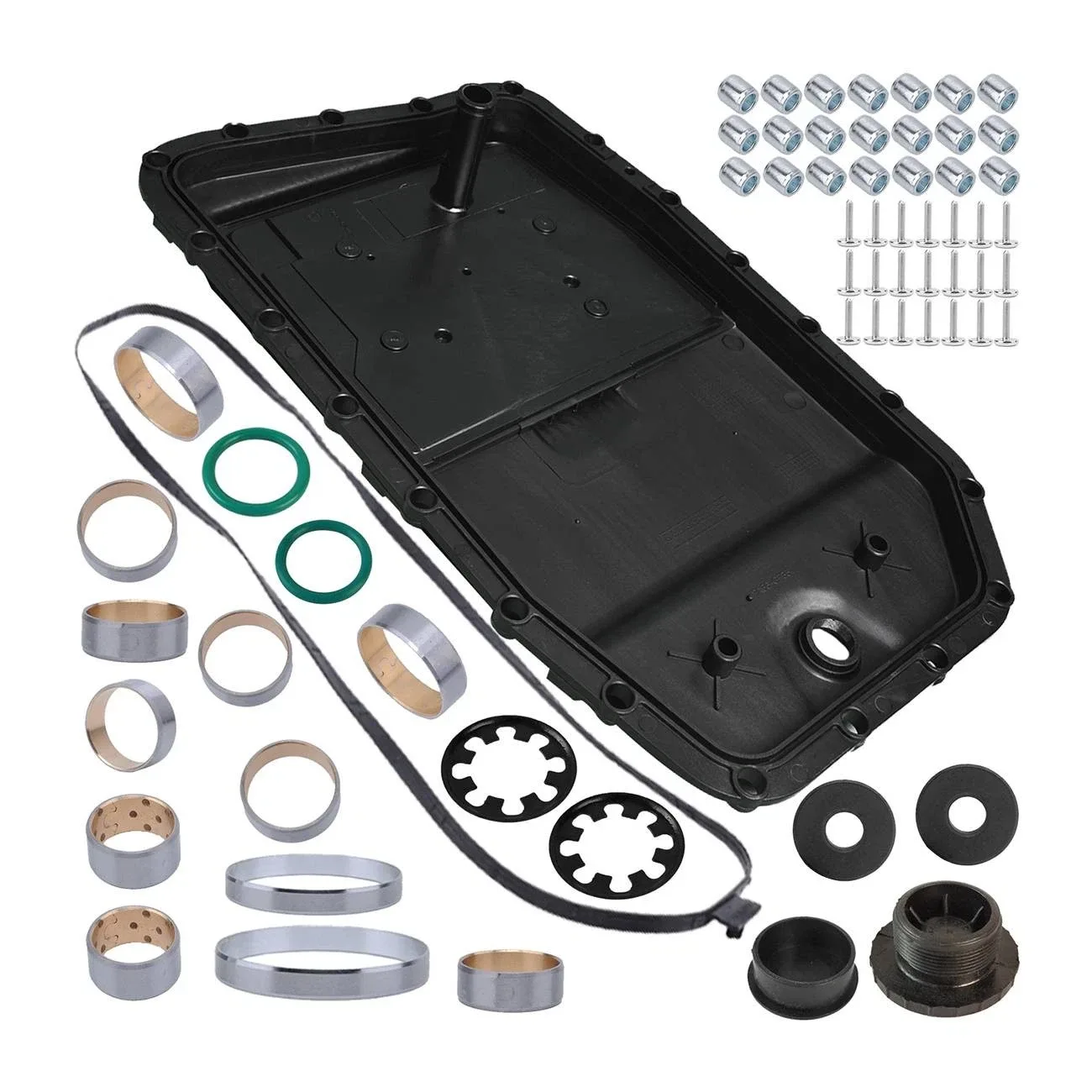 65PCS Auto Transmission Oil Pan w/ Bushing Repair Kit for BMW E60 E65 E70 6HP26 image 2