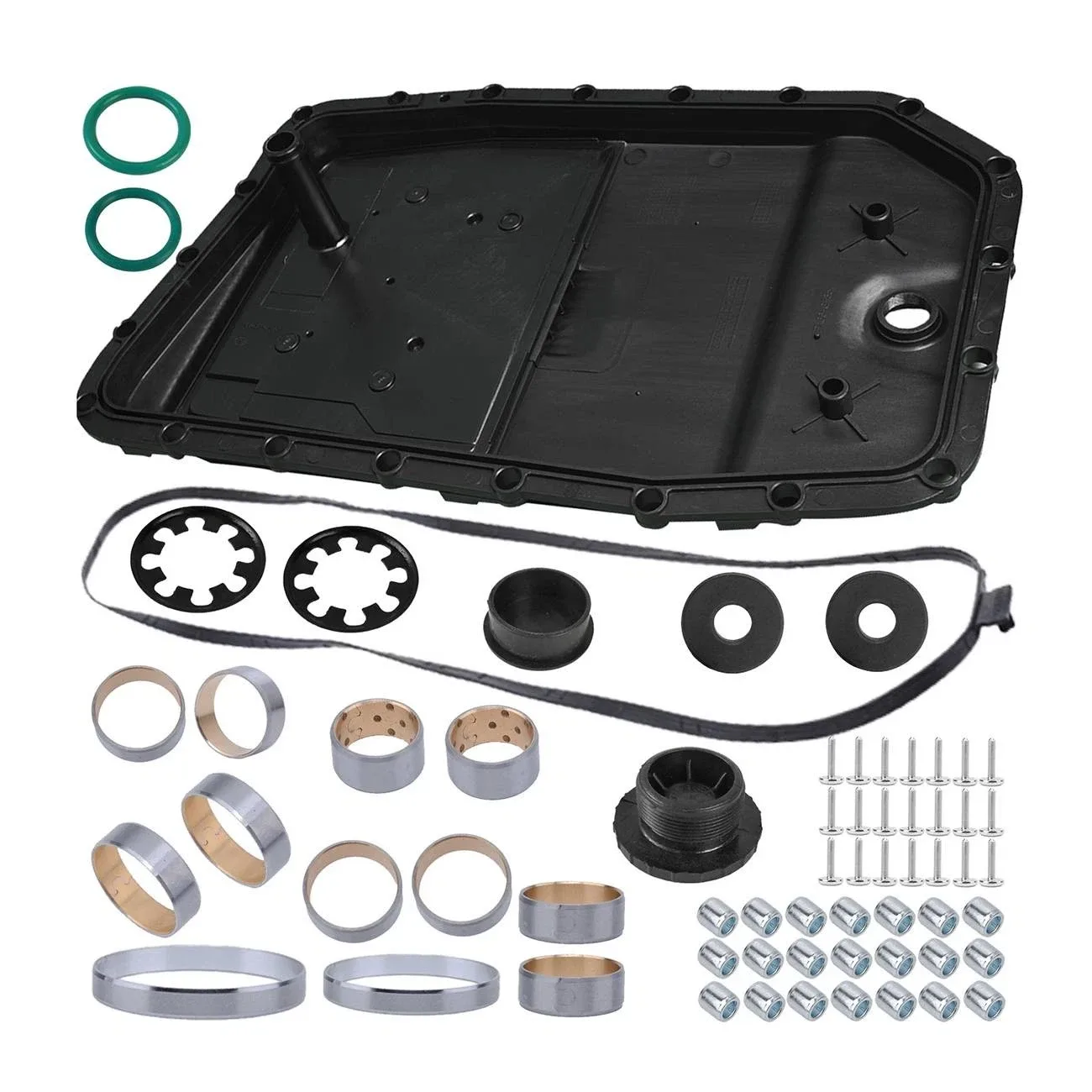 65PCS Auto Transmission Oil Pan w/ Bushing Repair Kit for BMW E60 E65 E70 6HP26