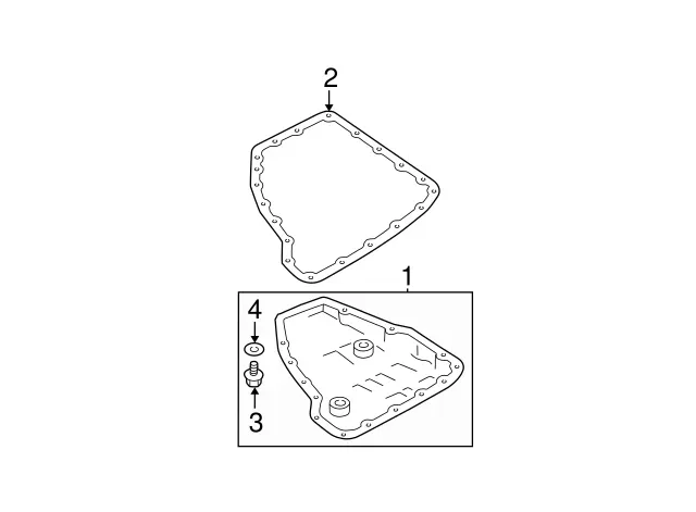 New Genuine Nissan Pan Assy Oil 3139085X00 / 31390-85X00 OEM image 3