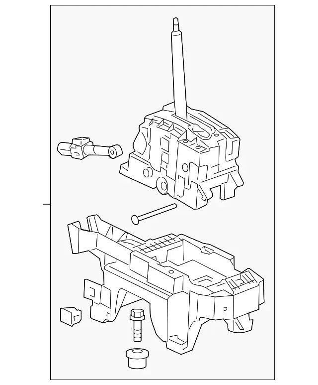 Genuine GM Automatic Transmission Shift Lever Assembly 22966995 image 2