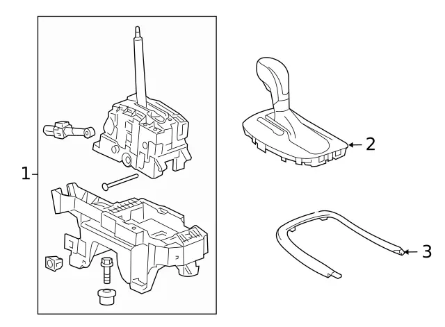 Genuine GM Automatic Transmission Shift Lever Assembly 22966995 image 4