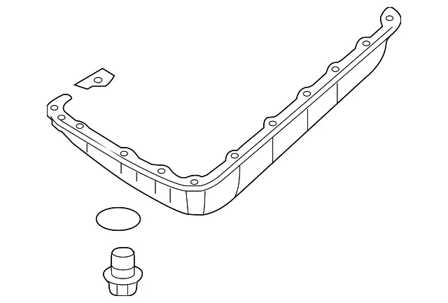 New Genuine Nissan Pan Oil OE 313903TX0A image 3