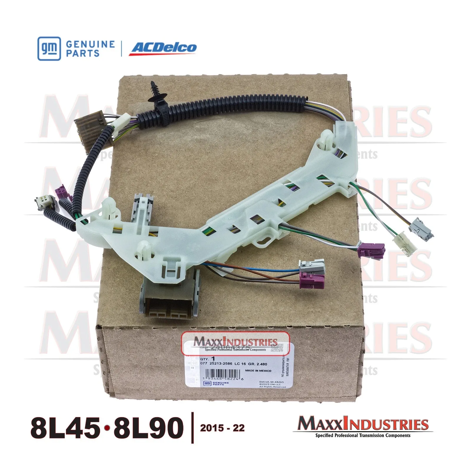 8L45-8L90 Valve Body Solenoid Wiring Harness - Internal Harness OEM Genuine GM image 2