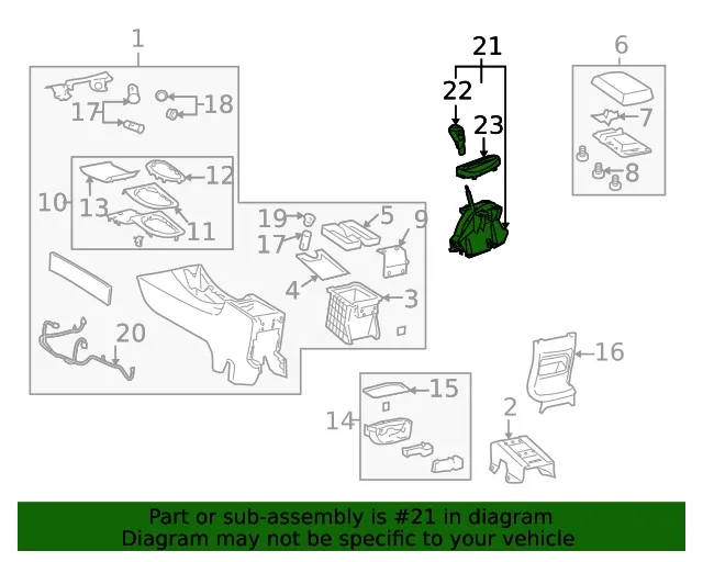 Genuine GM Automatic Transmission Shift Lever Assembly 19259863 image 4