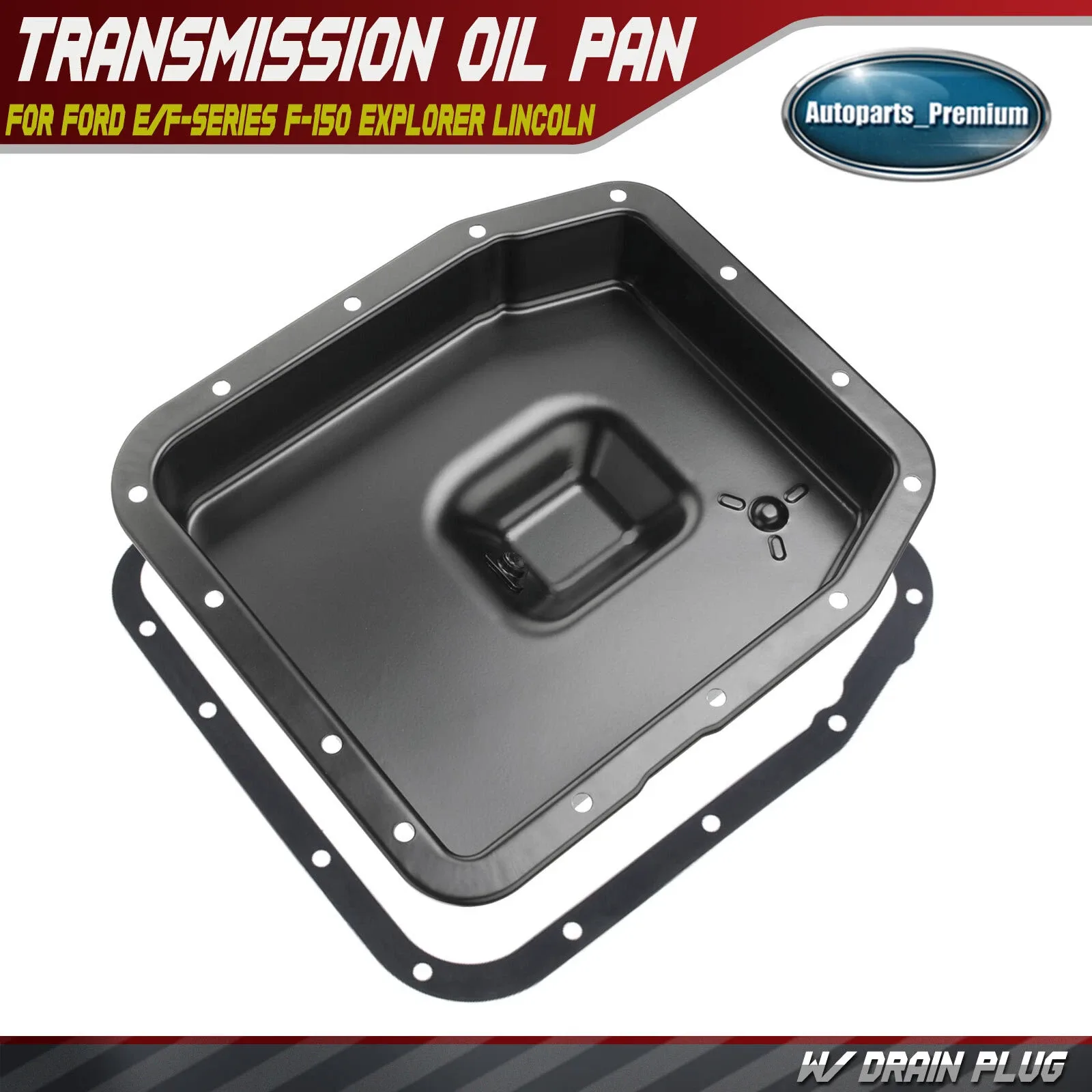 Transmission Oil Pan w/ Gasket for Ford E/F-Series F-150 94-10 Explorer Lincoln