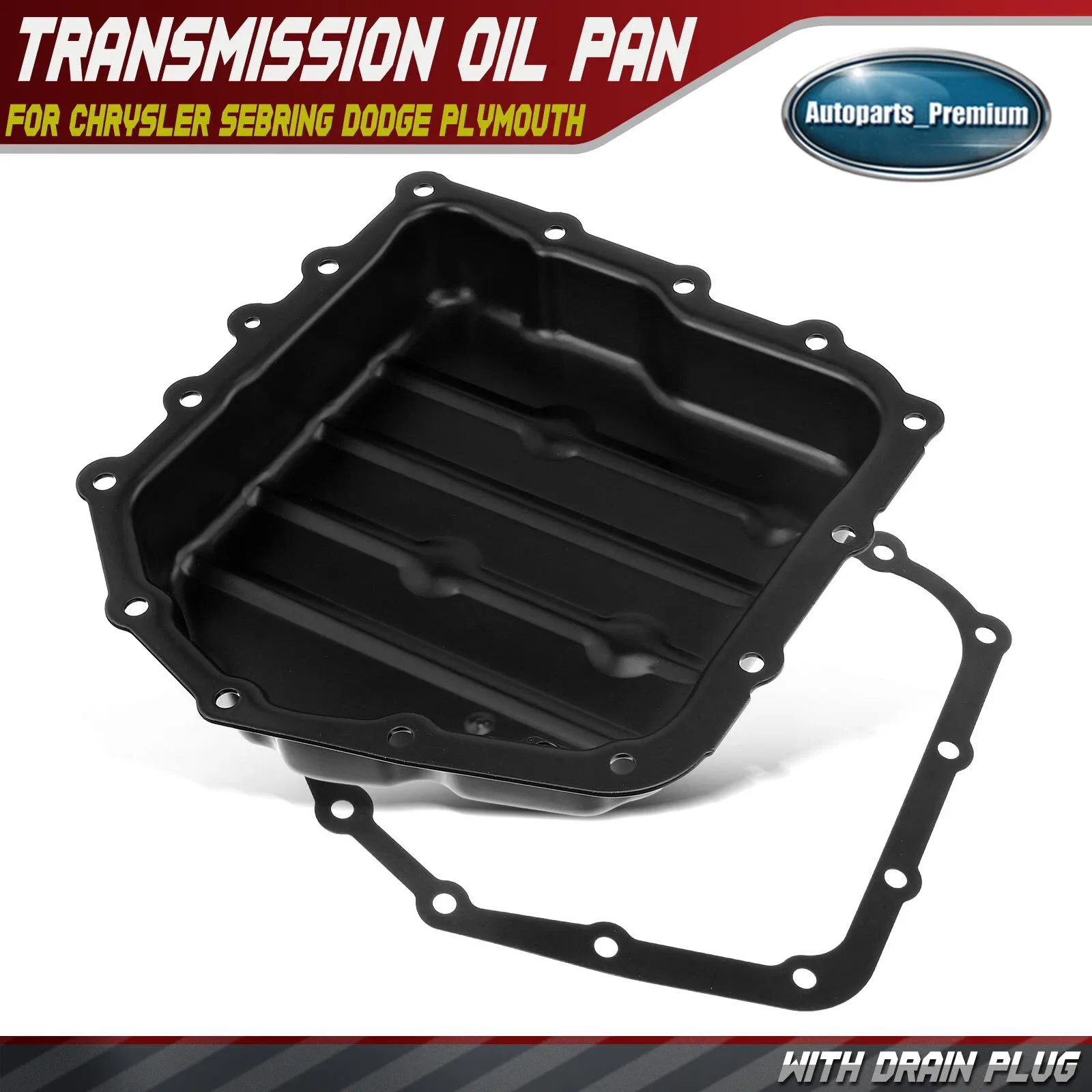 Transmission Oil Pan w/ Gasket for Chrysler Sebring Dodge Stratus Plymouth Neon