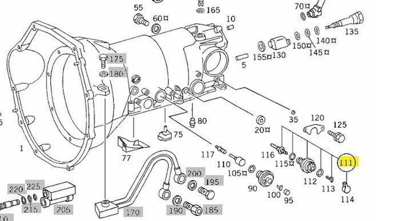 Mercedes Vacuum Modulator for 722.3xx, 722.4xx, 722.5xx Automatic Transmissions image 2