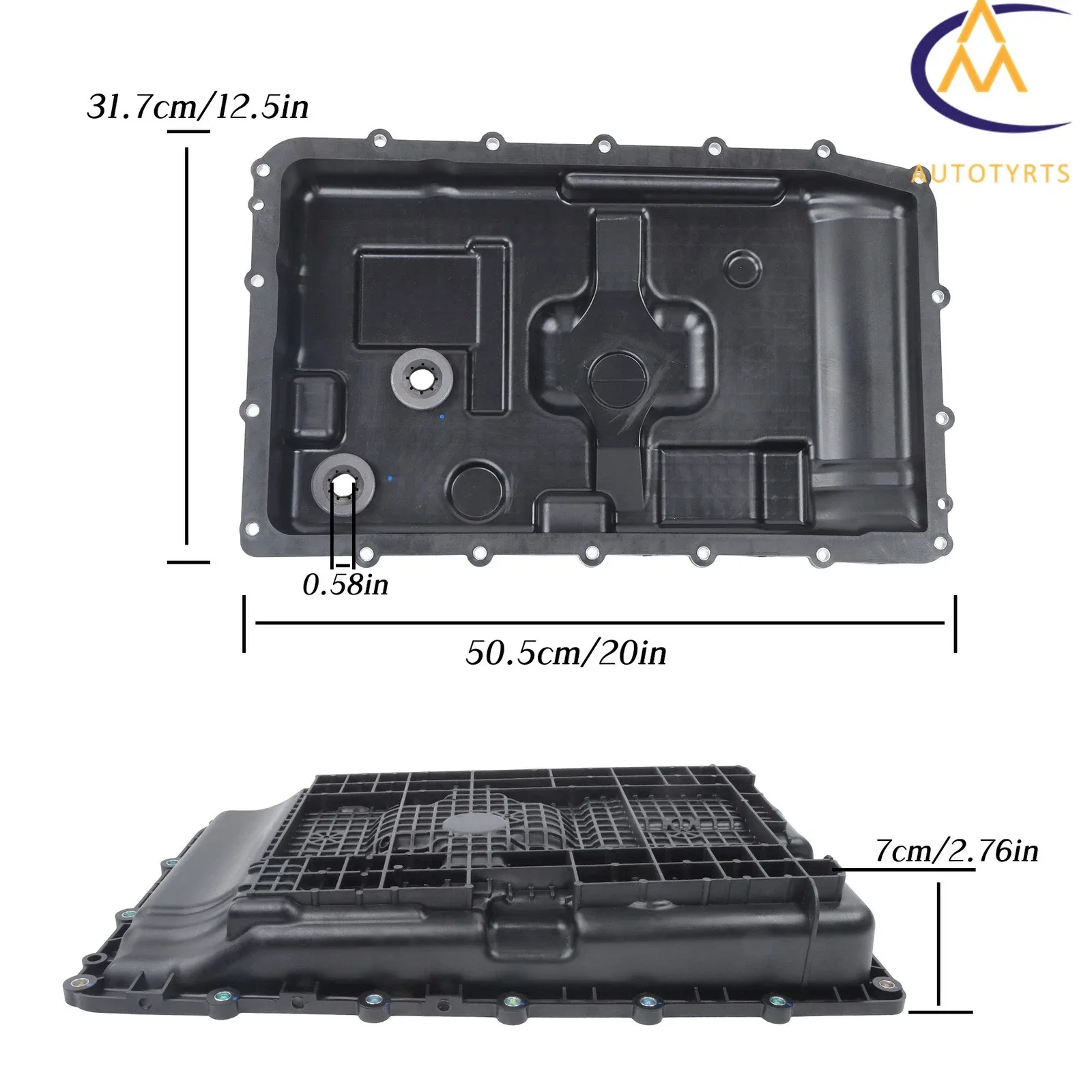 Transmission Fluid Oil Pan For Ford Explorer Ranger Lincoln Aviator 2020-2025 image 2
