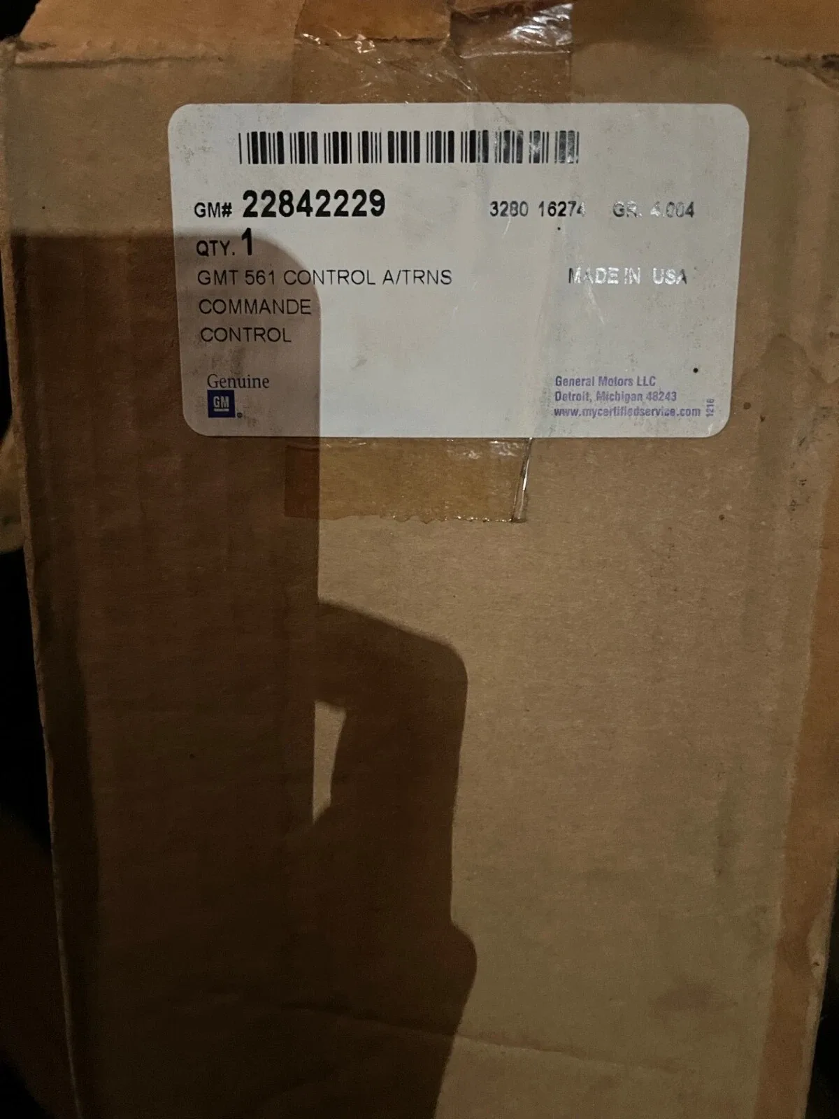GM Genuine Parts Automatic Transmission Shift Lever Assembly 22842229 image 2