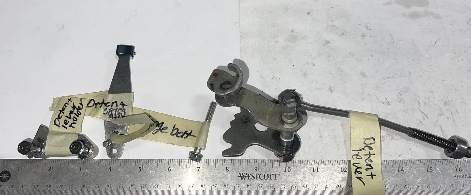 2014 Honda Accord CVT Auto Trans Shift Fork Detention Lever Assembly image 2