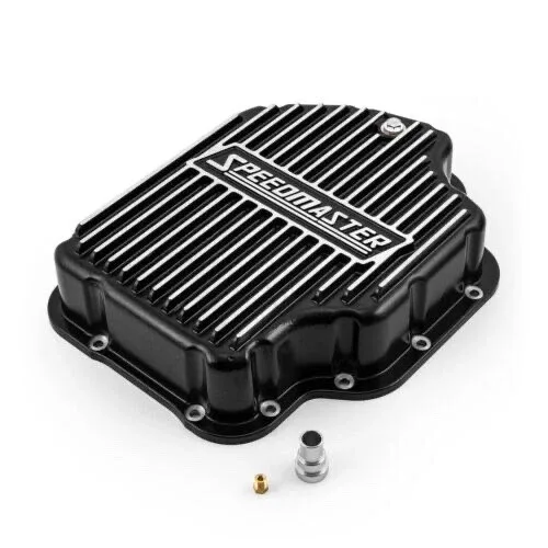 Chevy TH400 Black Aluminum Finned High-Volume Transmission Oil Pan - Speedmaster 221.1021 image 2