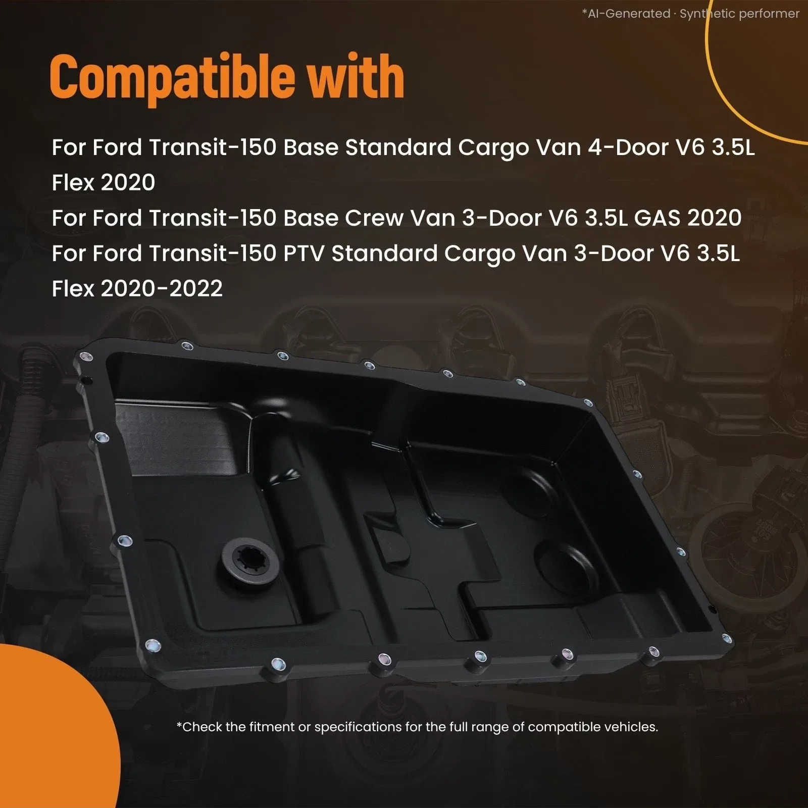 Transmission  Oil Pan Kit for Ford Transit-150/250/350 2020-2022 LK4Z-7A194-A image 3