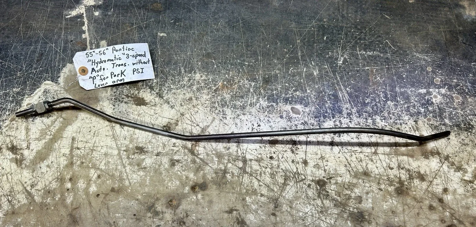 1955 - 1956 PONTIAC “HYDROMATIC” w/o PARK AUTO. TRANS SHIFT ROD ( OEM USED ) A+