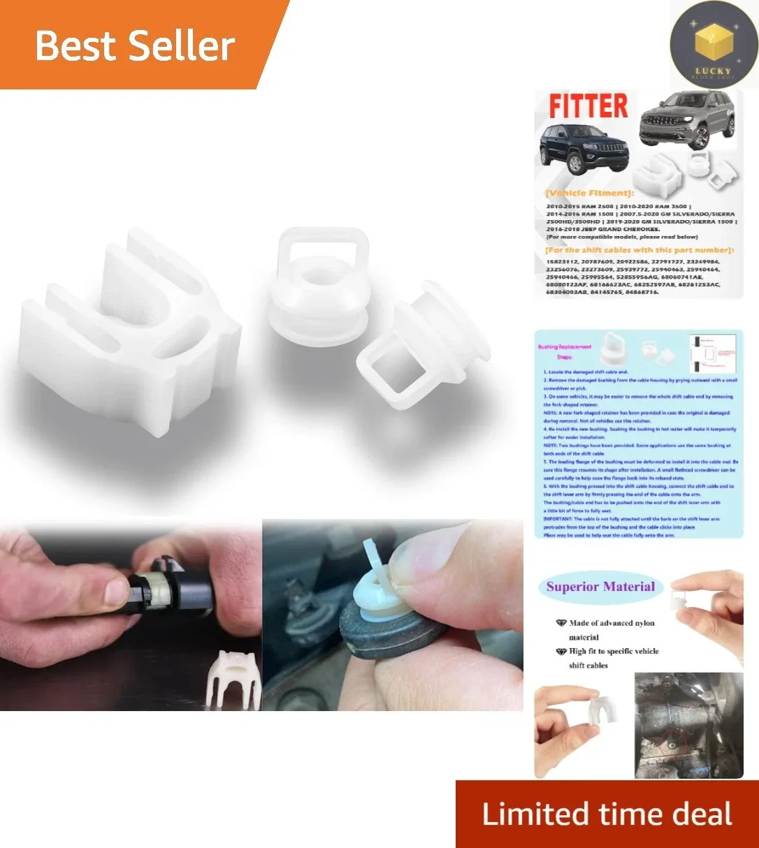 Cost-Effective Shift Cable Replacement Kit for Select Models: Easy Installation