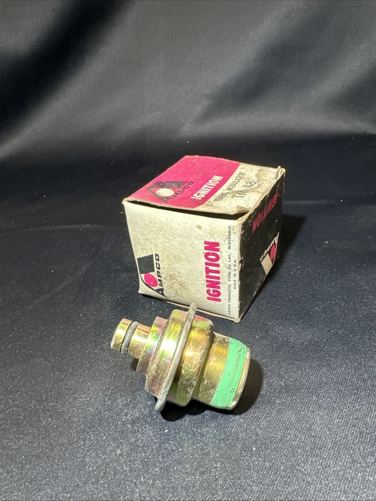 NOS Ampco TM48 Vacuum Modulator Green Stripe Fits 1974-1986 Ford Mustang II Fox image 4