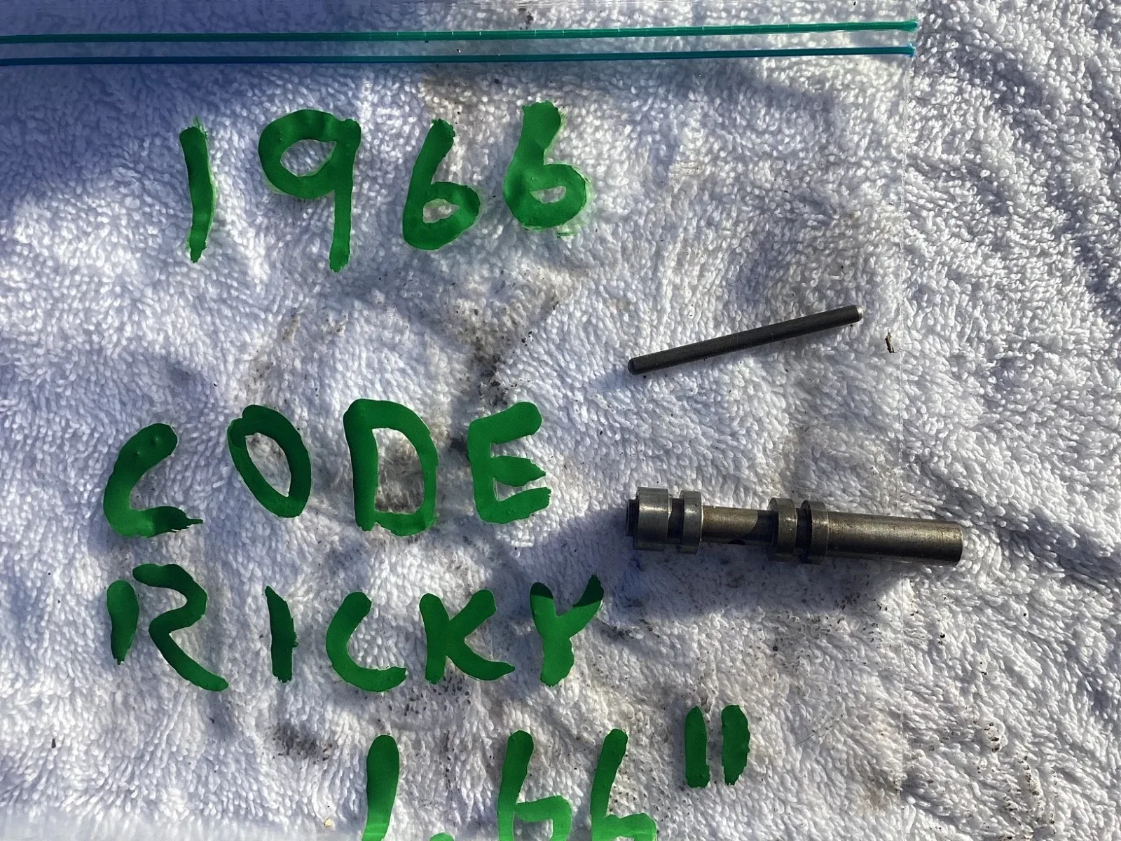 1966 Ford C4 Auto Trans  OEM Used    Vacuum Modulator Pin 1.66” & Throttle Valve