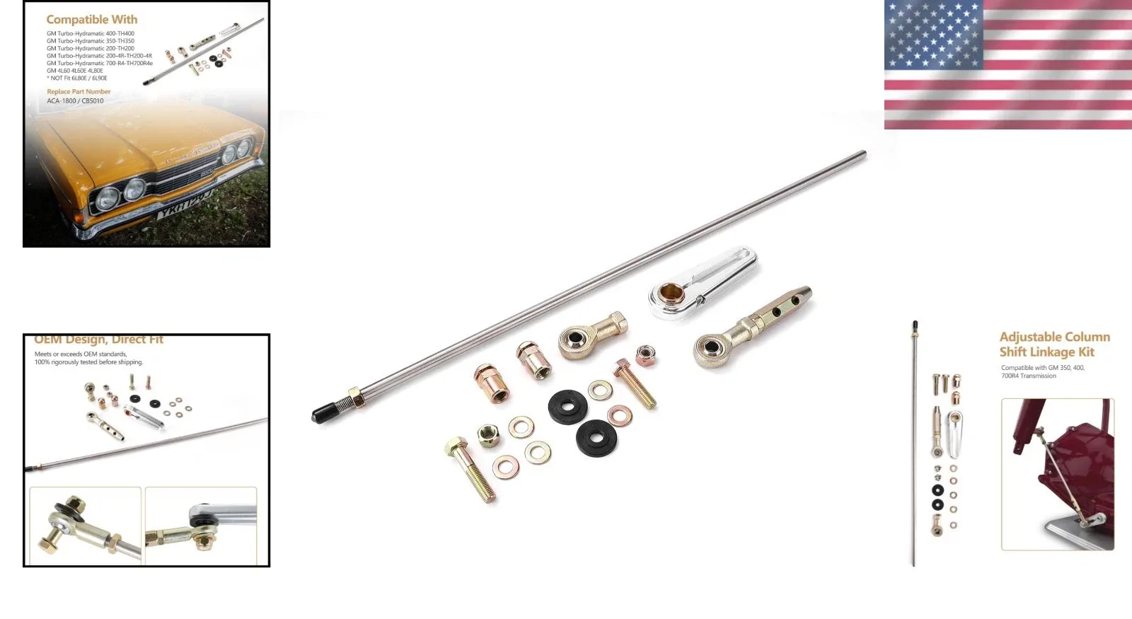 High-Quality Transmission Shift Linkage Kit Compatible with Chevy GM TH-4R TH-R4 image 2