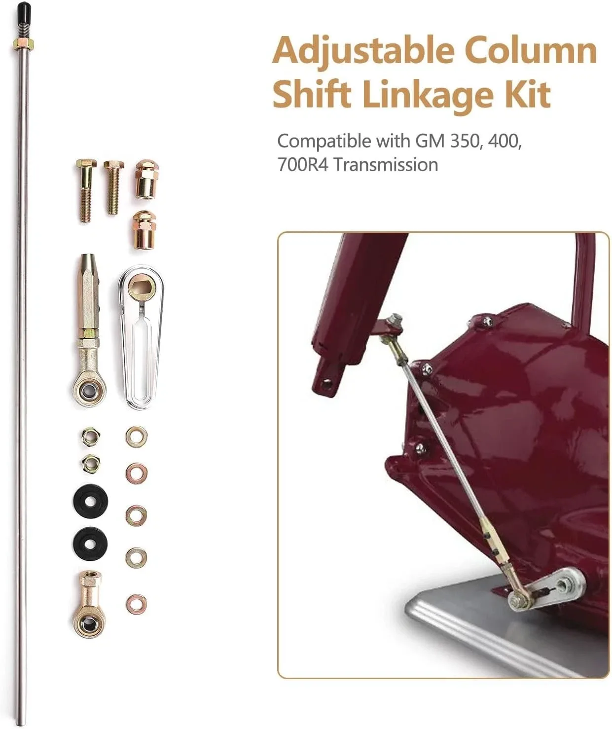 High-Quality Transmission Shift Linkage Kit Compatible with Chevy GM TH-4R TH-R4 image 4